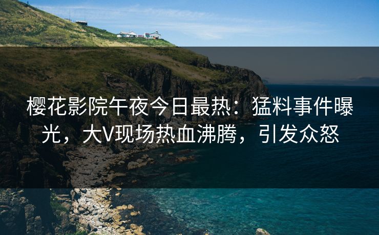 樱花影院午夜今日最热：猛料事件曝光，大V现场热血沸腾，引发众怒